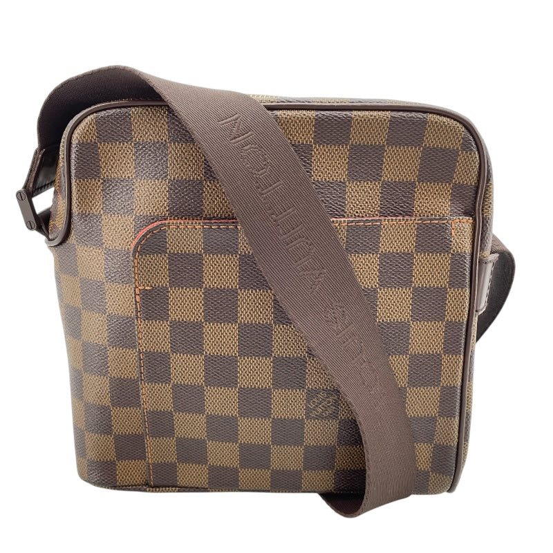 【美品】ルイ・ヴィトン ダミエ オラフ ショルダーバッグ ルイ・ヴィトン LOUIS VUITTON オラフPM N41442 ブラウン ダミエ