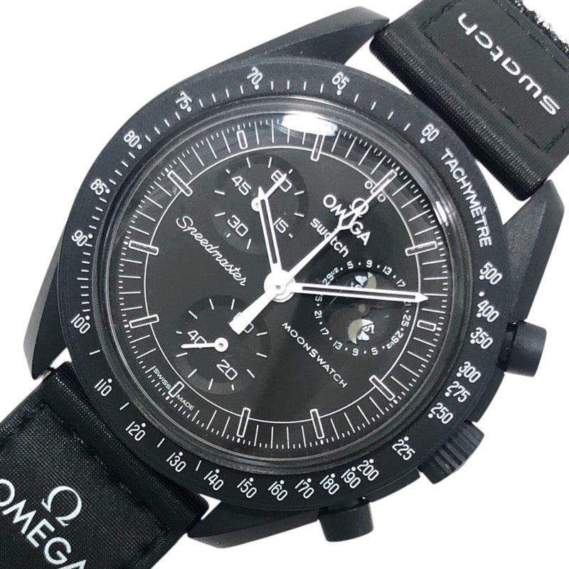 新品Swatch OMEGA 黒 スヌーピー ムーンスウォッチオメガ ブラック スウォッチ swatch スウォッチ×オメガ ムーンウォッチ