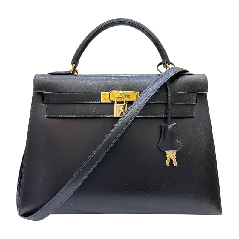 【美品】HERMÈS エルメス ケリー 32 ブラック ゴールド金具 エルメス HERMES ケリー32 外縫い 〇Y刻 ブラック ゴールド金具