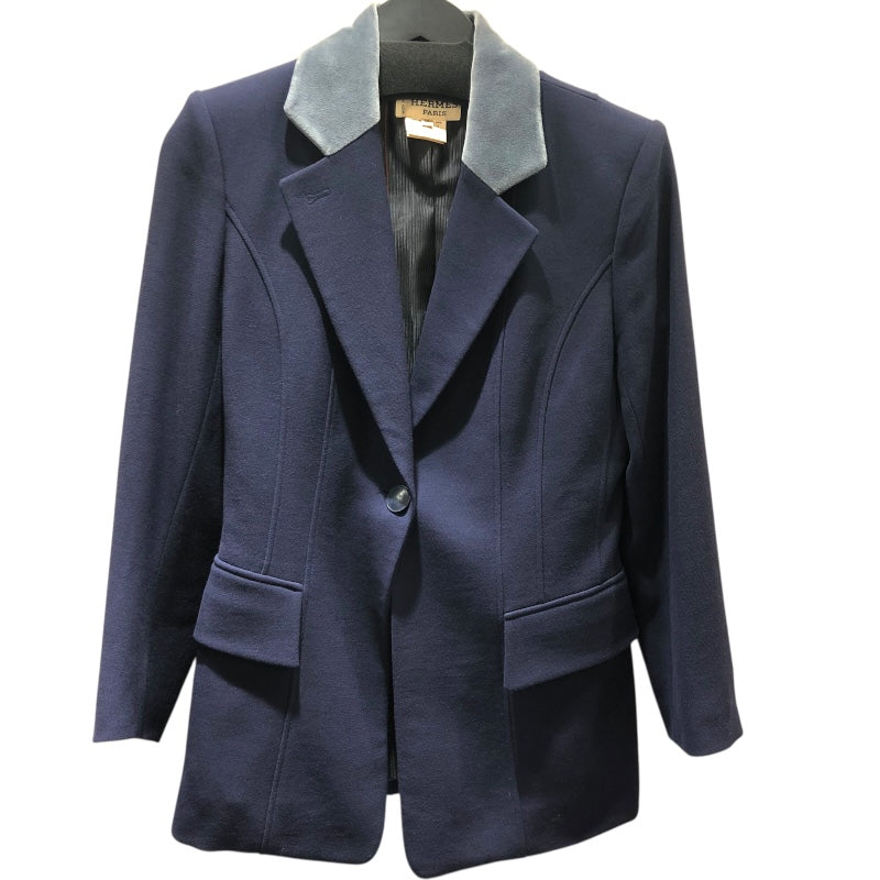 極美品★HERMES★ウール★フランネル★テーラード★ジャケット HERMES - 極美品 エルメス HERMES ジャケット 22AW テーラード