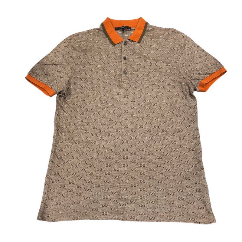 GUCCI グッチ ポロシャツ L 紺 【古着】【中古】