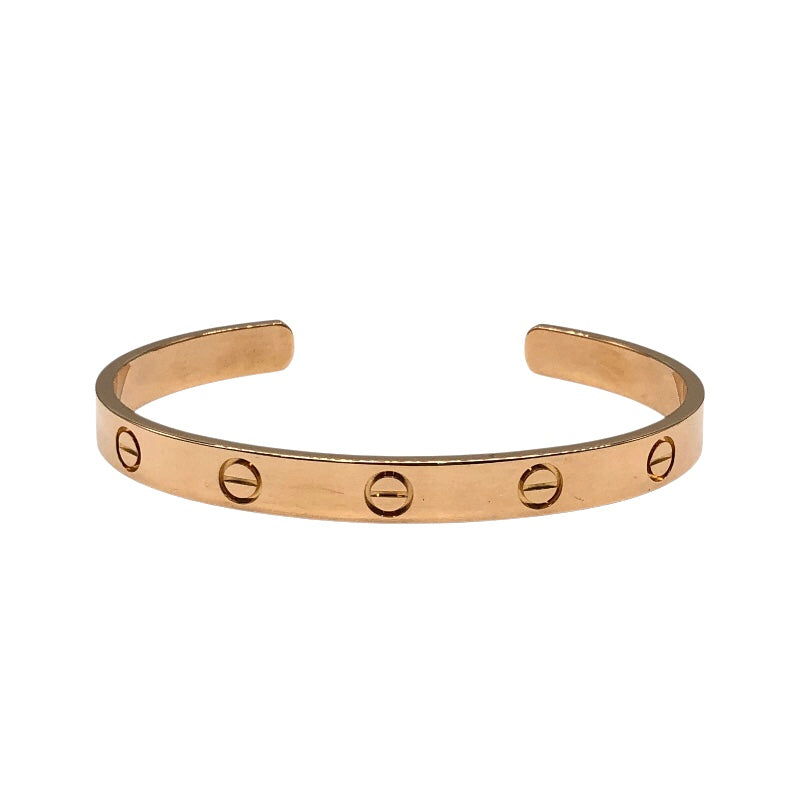 カルティエ K18PG ラブ ブレスレット サイズ17 B6032617 カルティエ Cartier オープンラブブレス B6032617 #17 K18PG