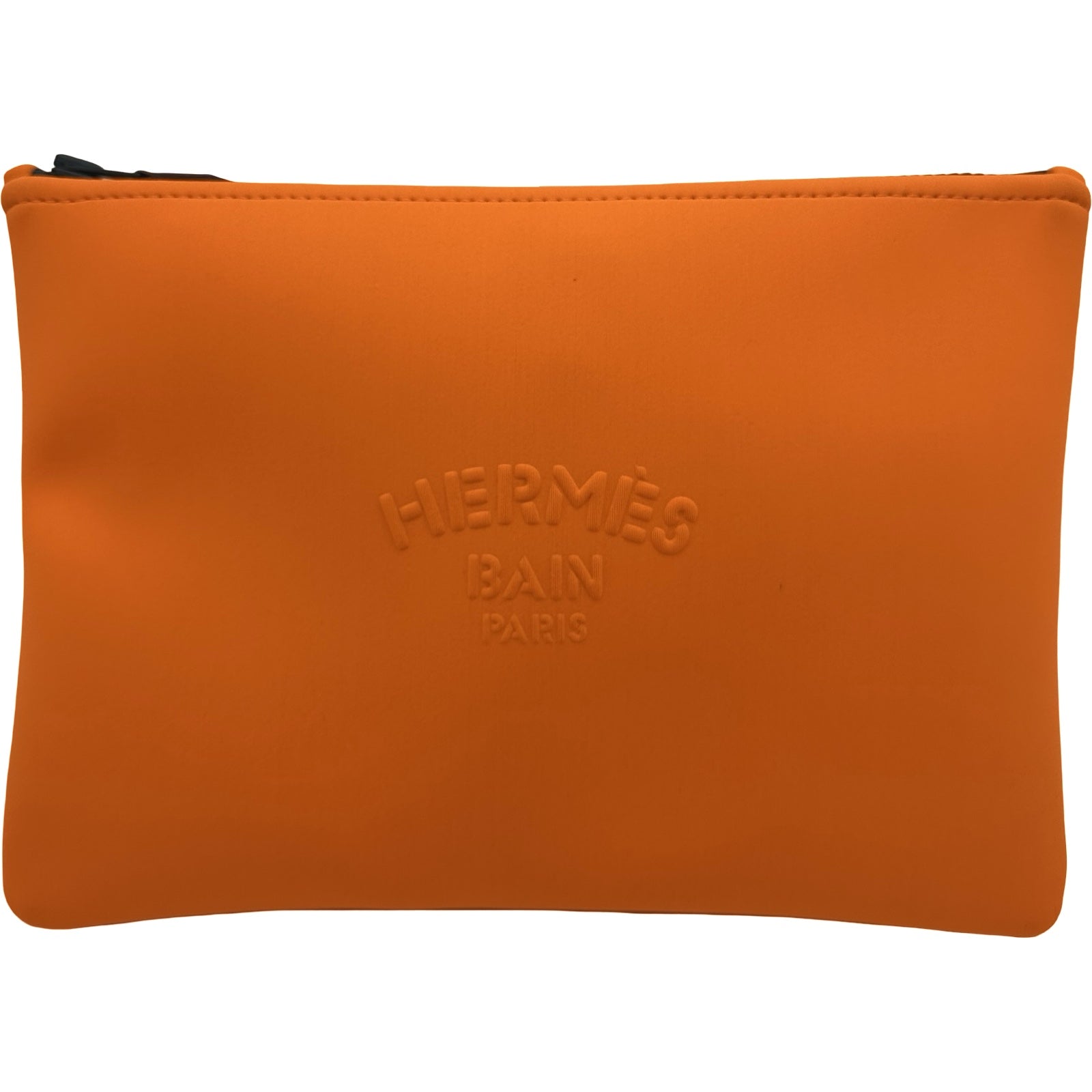 エルメス HERMES ネオバンPM オレンジ ポリアミド レディース クラッチ 