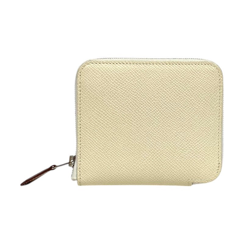 エルメス HERMES アザップコンパクト シルクイン B刻 クレ シルバー金具 エプソン レディース 二つ折り財布 エルメス HERMES アザップコンパクト シルクイン B刻 クレ シルバー