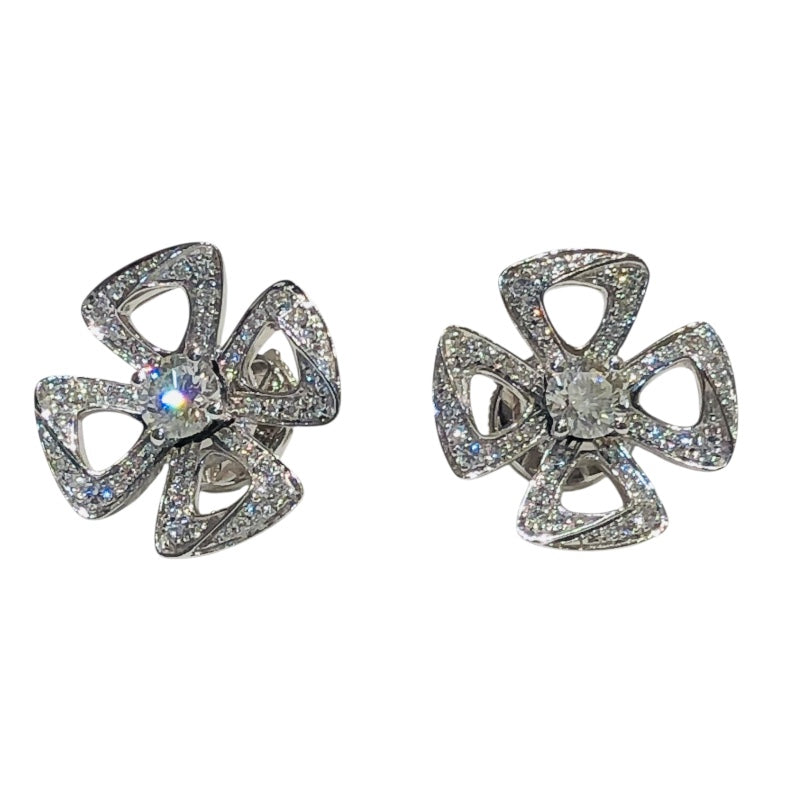 BVLGARI フィオレヴァーピアスPG ブルガリ BVLGARI フィオレヴァーピアス オープンワーク ホワイト