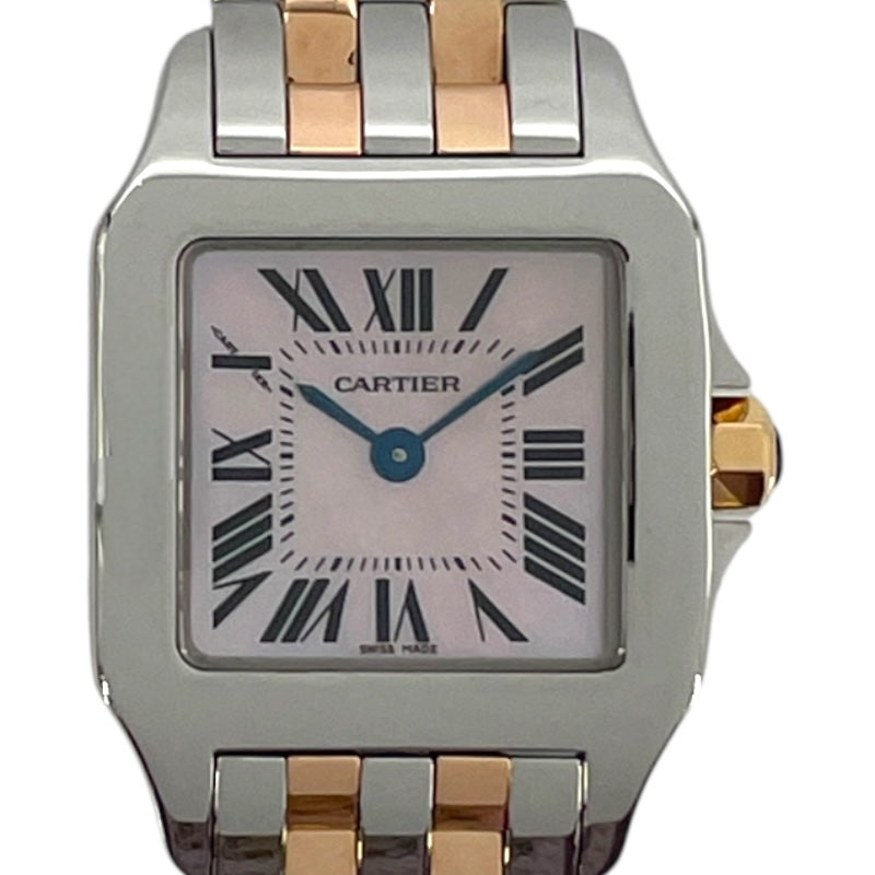 カルティエ Cartier サントスドゥモワゼルSM ピンクシェル