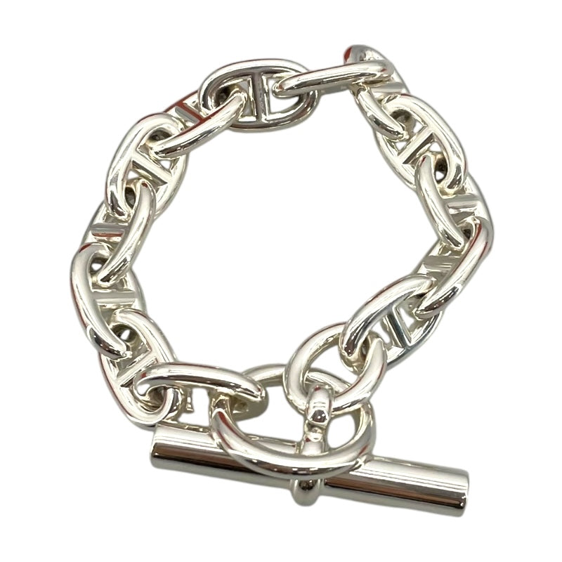 エルメス　トレイ　シェークダンクル　箱無し エルメス HERMES シェーヌダンクルブレスMM 13コマ シルバー Ag925