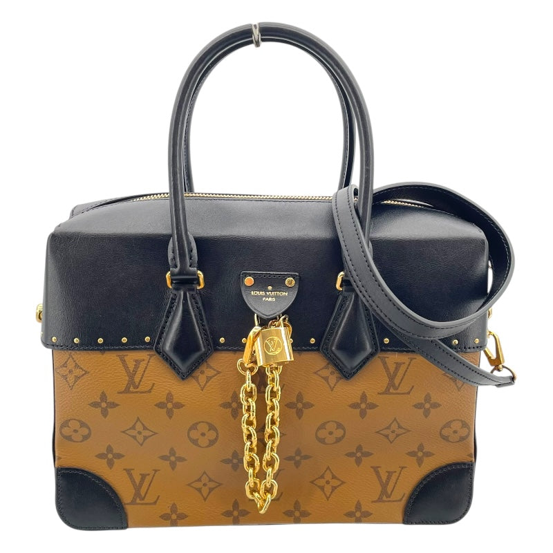 Louis Vuitton ハンドバッグ ブラウン LOUIS VUITTON ツイステッドボックス ハンドバッグ M40275