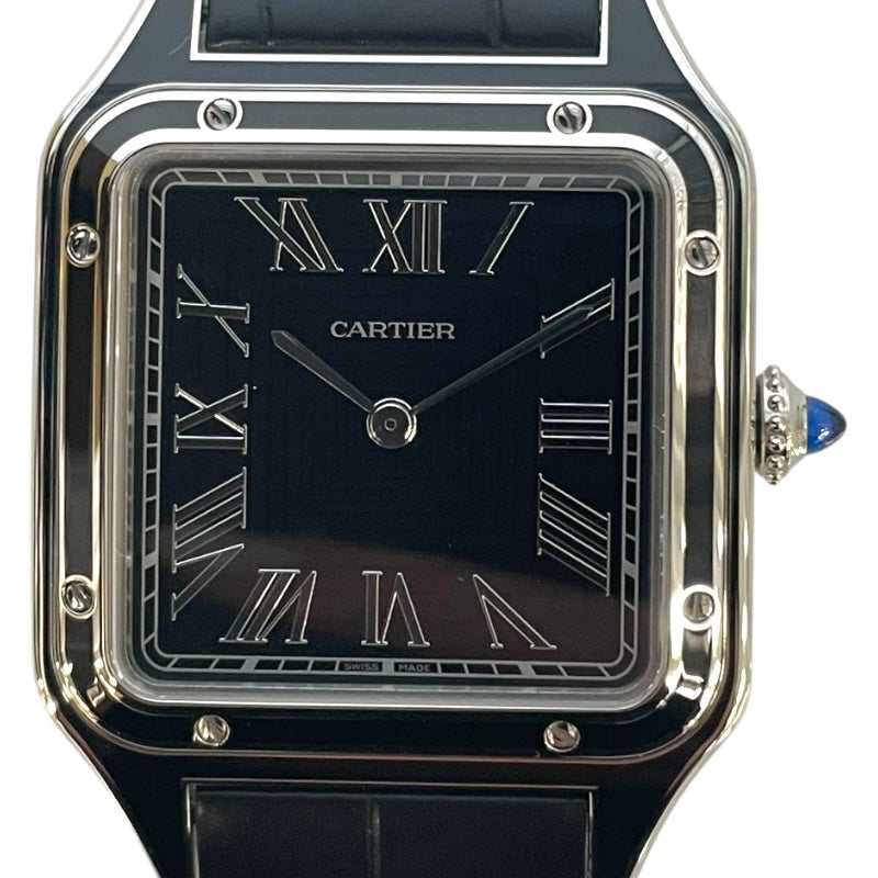 カルティエ Cartier サントスデュモン LM WSSA0046 ブラック SS