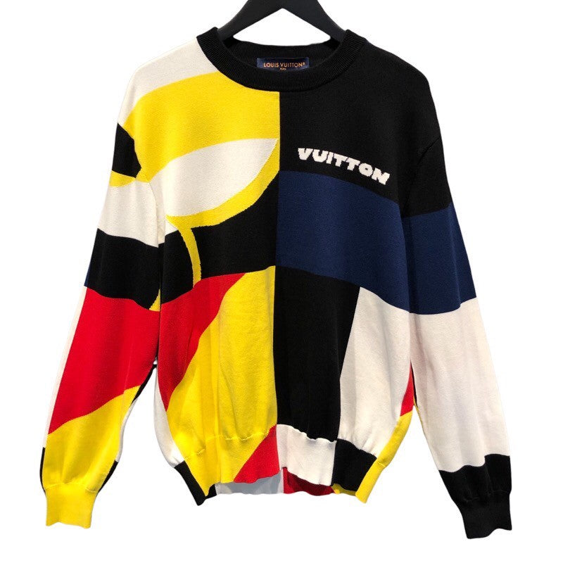 ルイ・ヴィトン LOUIS VUITTON ロゴニットセーター HRN55W コットン
