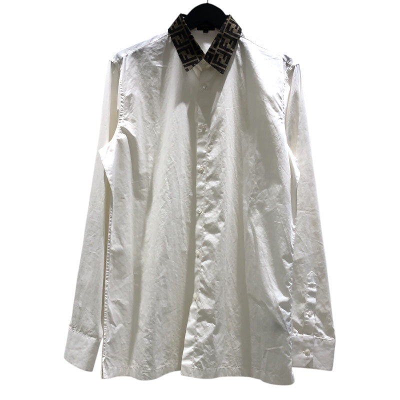 フェンディ FENDI FF柄カラー長袖シャツ FS0751 コットン メンズ 長袖