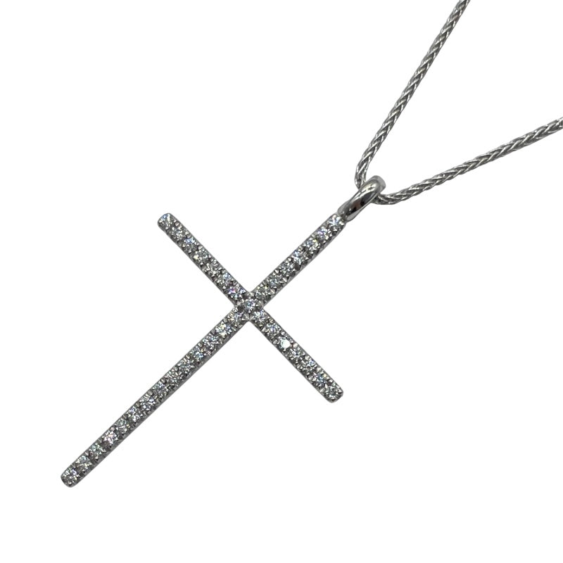 ダミアーニ DAMIANI ミステリークロスダイヤネックレス K18WG/D