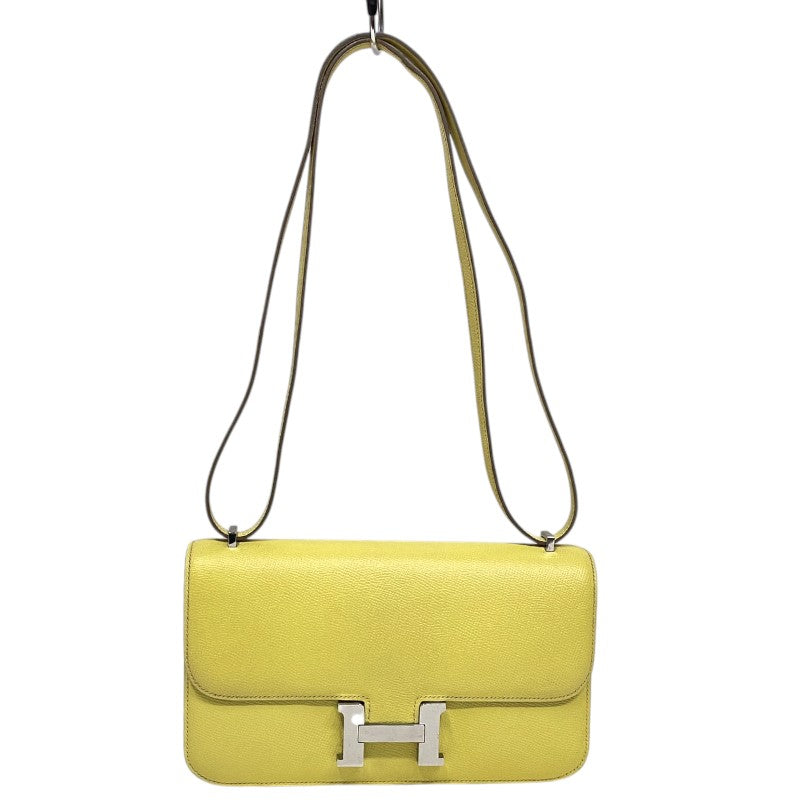 エルメス HERMES コンスタンスエラン □Q刻 ライム シルバー金具