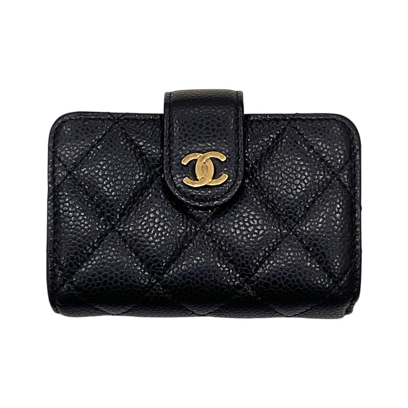 シャネル CHANEL マトラッセ マルチカードケース ブラック