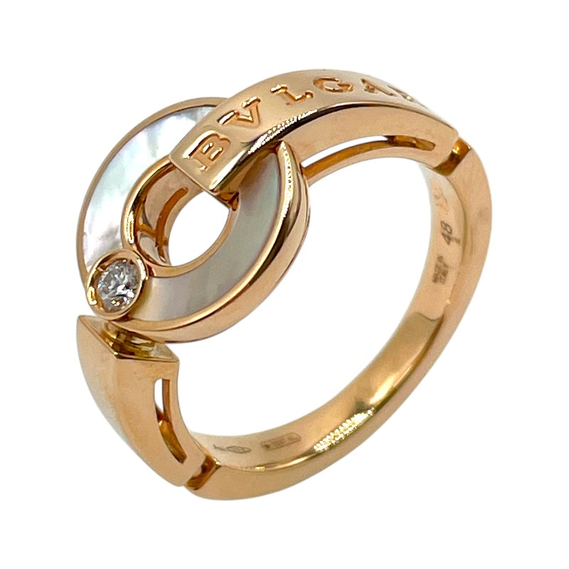 18Kピンクゴールド ブルガリ・ブルガリ リング ブルガリ BVLGARI ブルガリブルガリオープンワークリング ピンク