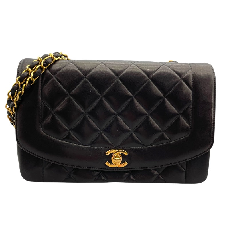CHANEL / マトラッセ ベルトバッグ  ラムスキン ブラック ターンロック シャネル CHANEL ターンロック ラムスキン ショルダーバッグ