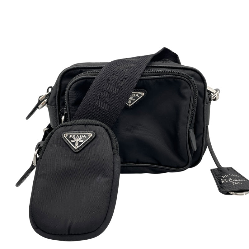 大人気 PRADA ブラック ナイロン ショルダーバッグ プラダ PRADA リエディションショルダー ブラック ナイロン