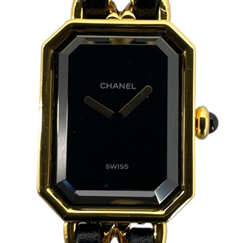 シャネル CHANEL プルミエール S H0001 ブラック GP レディース