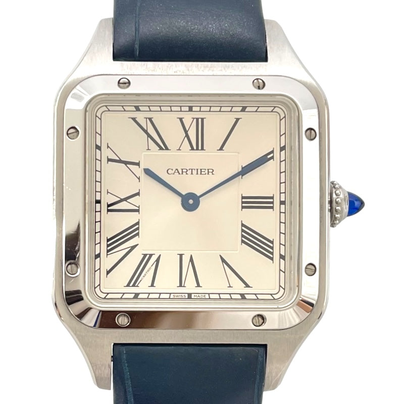 【ゴル吉】Cartier サントスデュモン LM ＷSSA0022 時計 カルティエ サントス・デュモン LM クォーツ WSSA0022 - 腕時計