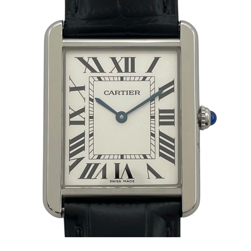 カルティエ Cartier タンクソロ LM W1018355 シルバー SS