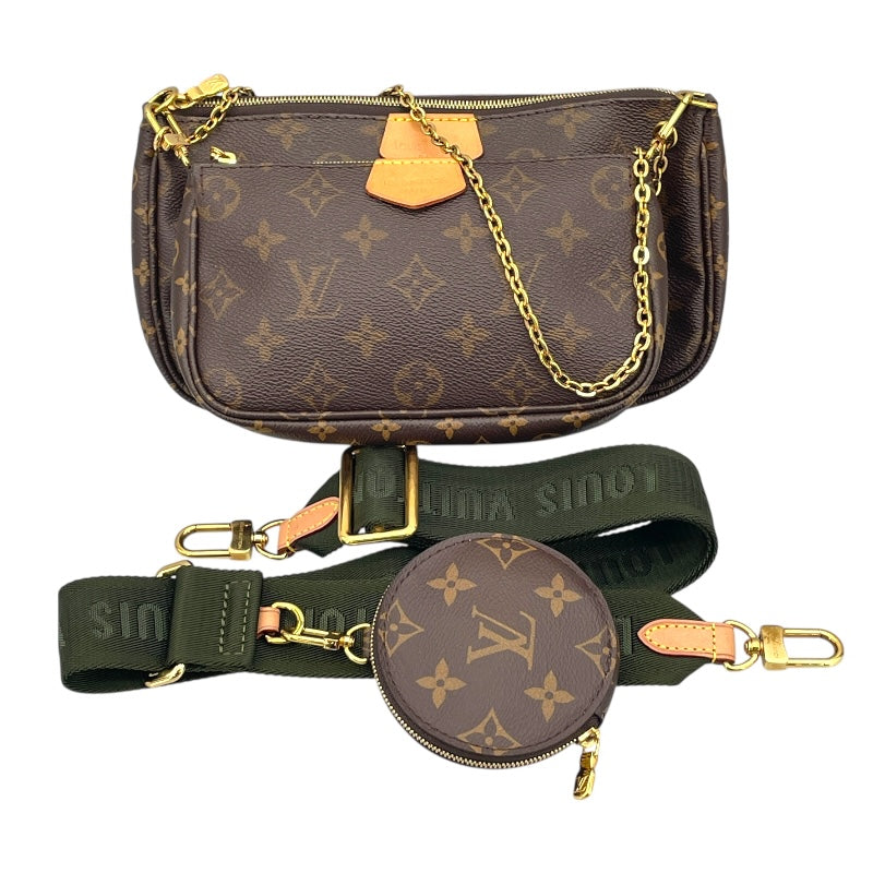 ルイヴィトン モノグラム ミュルティ ポシェット アクセソワール カーキ ルイ・ヴィトン LOUIS VUITTON ミュルティポシェットアクセ