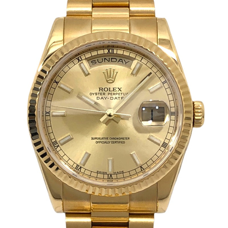 ロレックス ROLEX デイデイト Z番 118238 シャンパンゴールド
