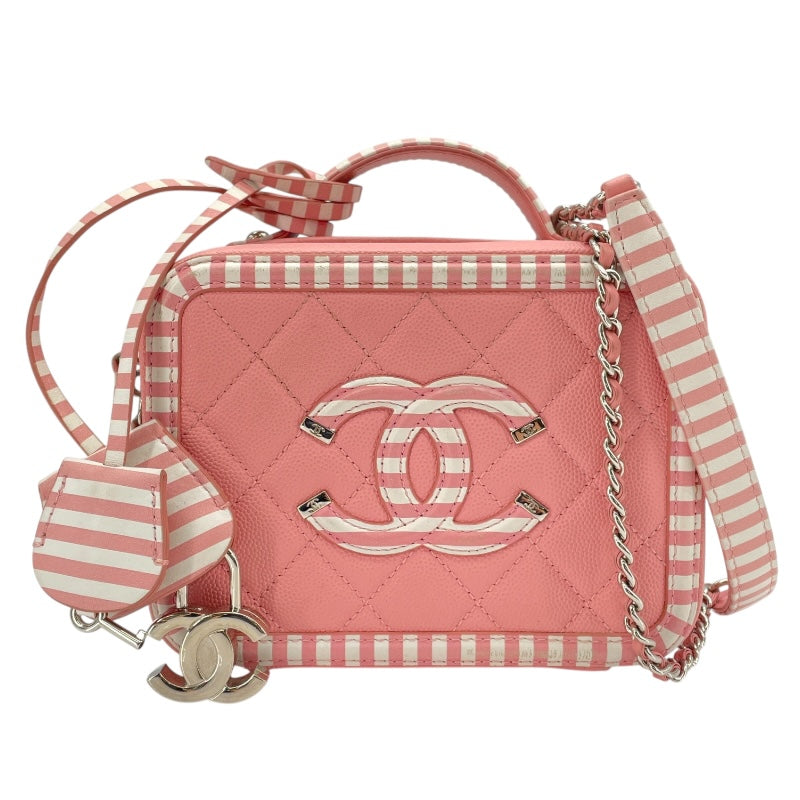 シャネル CHANEL CCフィグリースモールヴァニティバッグ A93342 27番台