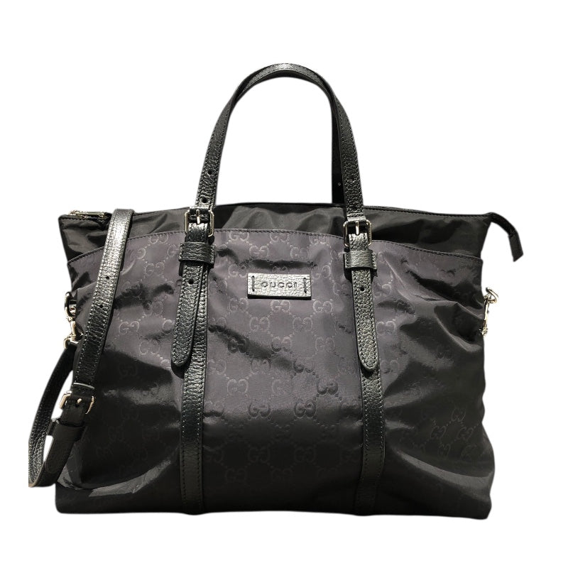 GUCCI黒ナイロントートバッグ