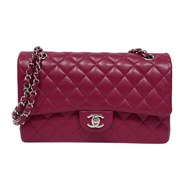 シャネル CHANEL マトラッセ25 A01112 レッド シルバー金具