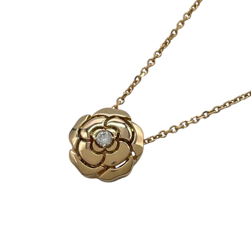早い者勝ち【CHANEL】 750 WG 1ポイントダイヤ カメリア ネックレス CAMELIA シャネル ネックレス レディース カメリア 1Pダイヤ ピンク