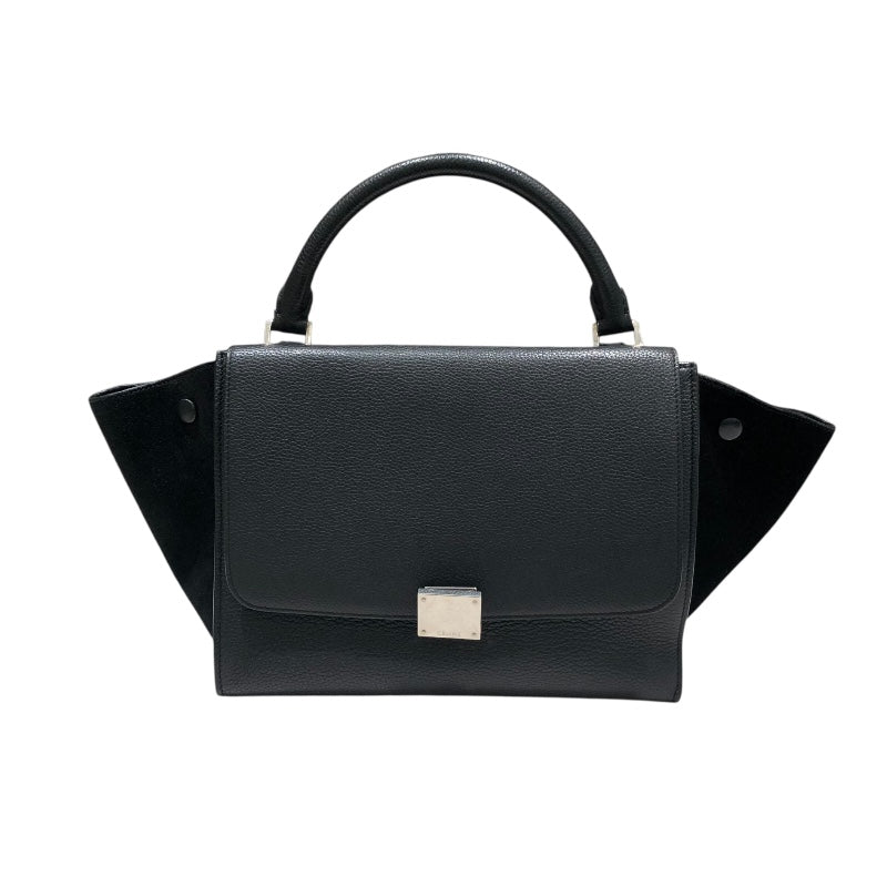 【新品】celine トラペーズ  フィービー　最終値下げ セリーヌ CELINE トラペーズ ブラックSV金具 カーフ レディース
