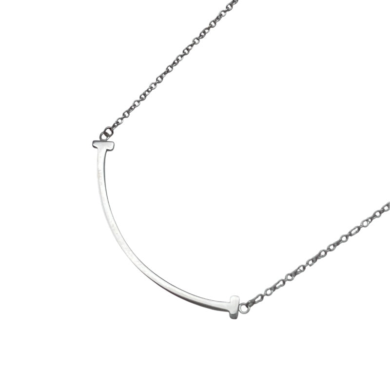 ティファニー TIFFANY＆CO Tスマイルネックレススモール ホワイト