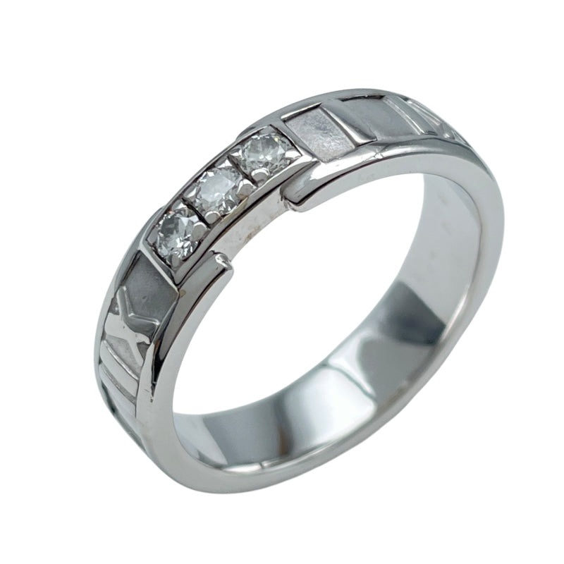 ティファニー アトラス 3P ダイヤ リング K18WG 8号 ティファニー TIFFANY&CO アトラス3Pダイヤリング ホワイト