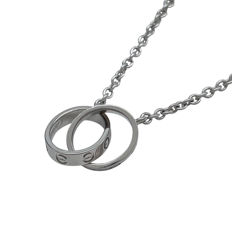 カルティエLOVEネックレスホワイトゴールド