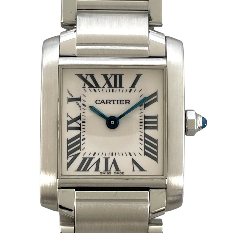 Cartier(カルティエ)★レディース時計 TANK FRANCAISE W51008Q3 カルティエ Cartier タンクフランセーズ SM W51008Q3 ホワイト