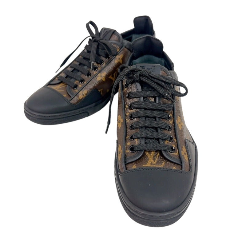 LOUIS VUITTON ブラウン レザーミュール　モノグラム　36 1/2 LOUIS VUITTON ブラウン レザーミュール モノグラム 36 1/2
