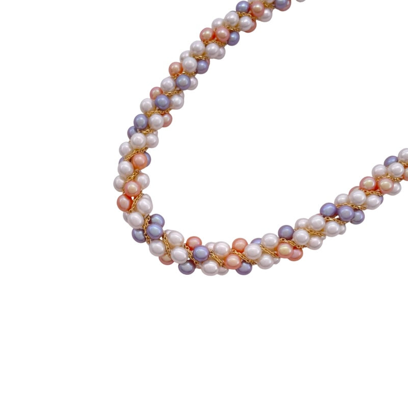 タサキ TASAKI フローラツイスト ベビーパールネックレス ゴールド 750