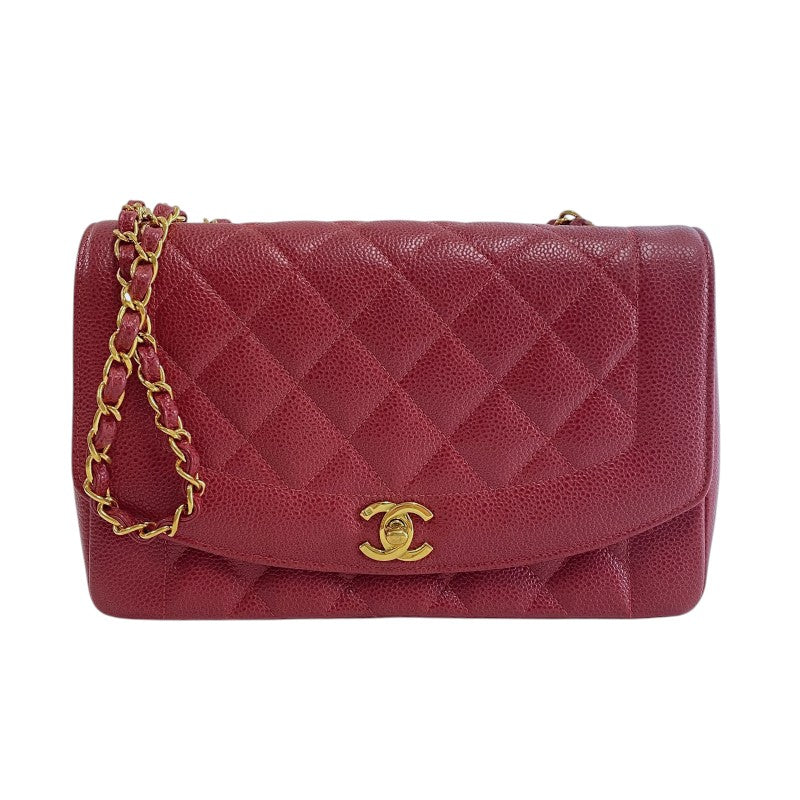 その他 CHANEL シャネル CHANEL ダイアナ25 A01165 3番台 レッド 金具ゴールド