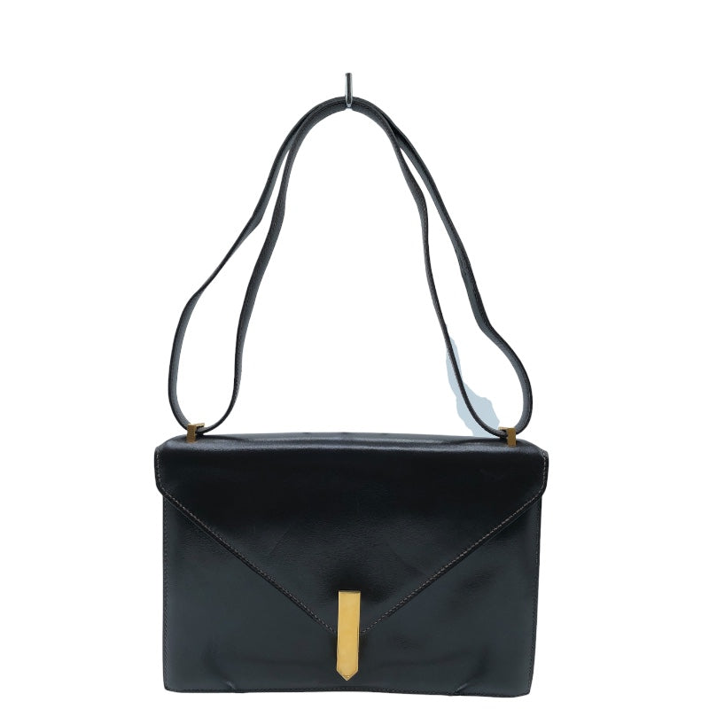 【HERMES】エルメス ボックスカーフ ヴィンテージ　 レザー×金メッキ レディース ショルダーバッグ HERMES - 【HERMES】エルメス ボックスカーフ ヴィンテージ レザー