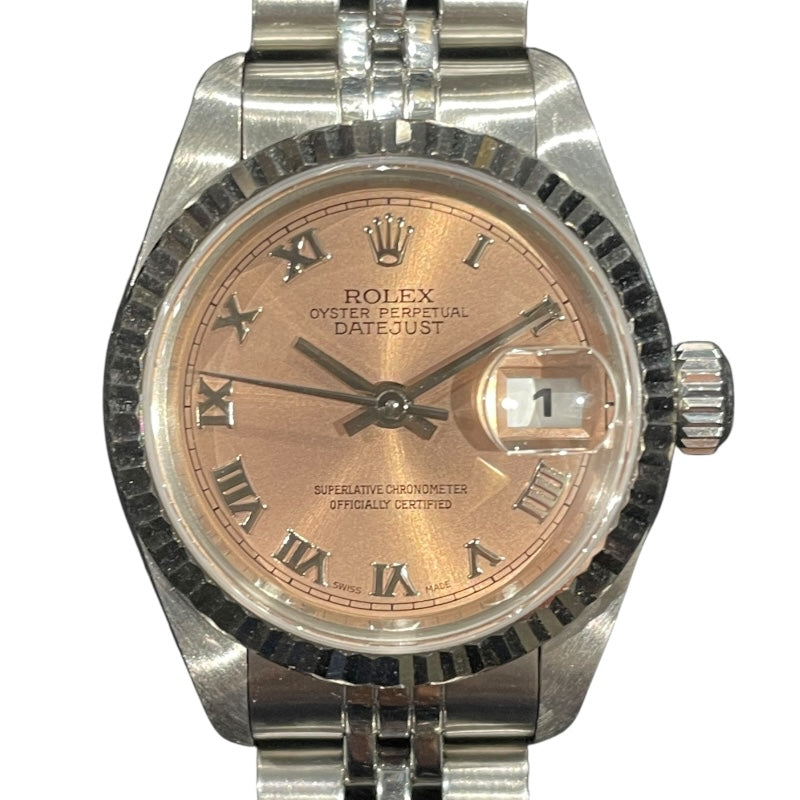 ロレックス ROLEX デイトジャスト 79174 ピンク SS×WG