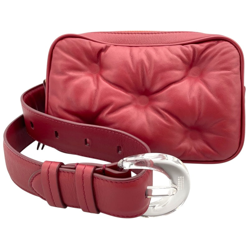 maison margiela ウエストバッグ メゾン マルジェラ Maison Margiela ウエストポーチ レッド レザー