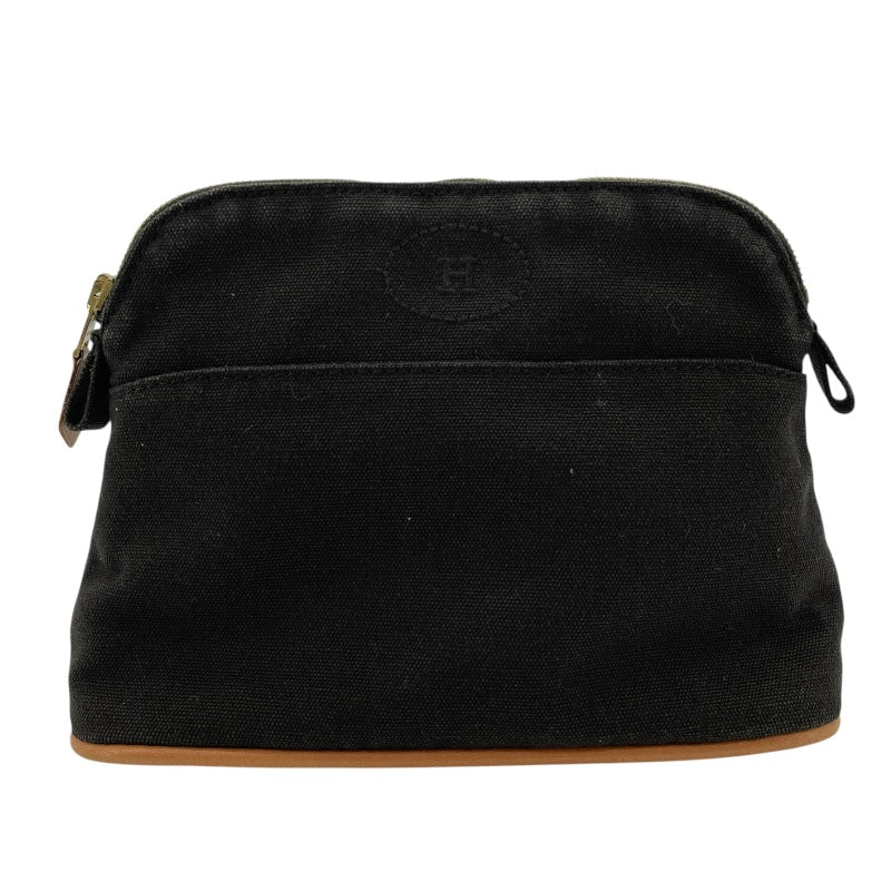 エルメス HERMES ボリードポーチPM ブラック トワル レディース ポーチ  