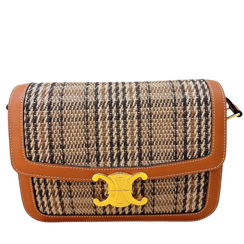 セリーヌ CELINE クラシックトリオンフバッグ 187363 ブラウン