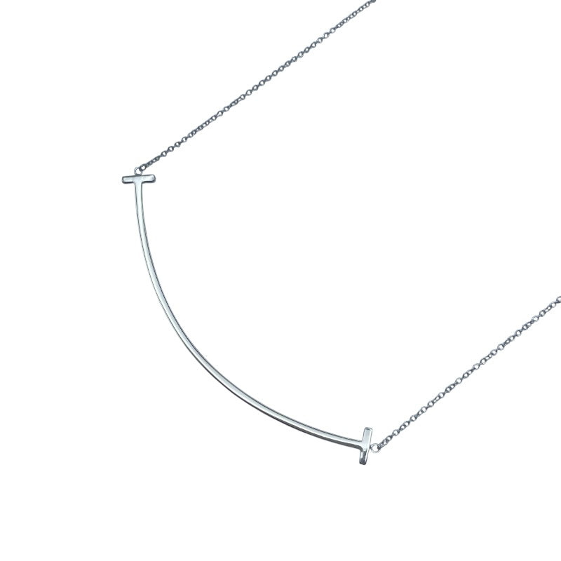 TIFFANY&Co. ティファニー AU750 Tスマイル ネックレス TIFFANY&Co. ティファニー Tスマイル ネックレス 18金 K18ピンク