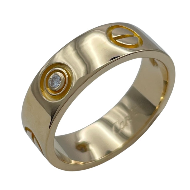 カルティエCartierK18ラブリングハーフダイヤ カルティエ Cartier ラブリングハーフダイヤ3P ゴールド 750