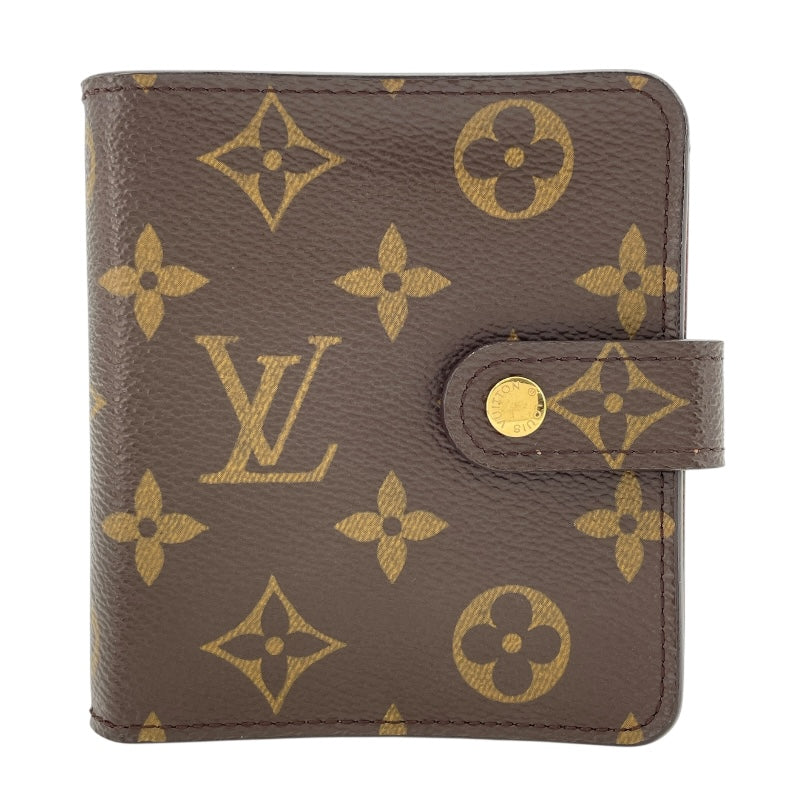ルイヴィトン モノグラム コンパクトジップ 二つ折り財布 M61667 24 ルイ・ヴィトン LOUIS VUITTON コンパクトジップ M61667
