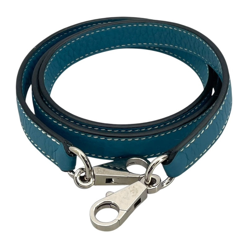 エルメス HERMES ストラップ ブルージーン SV金具 トリヨン ユニ