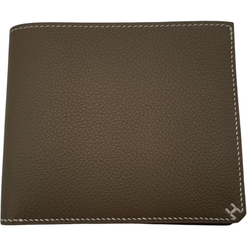 新品・未使用　HERMES 二つ折り財布　Hセリエ　コンパクト　エトゥープ エルメス HERMES Hセリエコンパクト W AI01 0FB エトゥープ エバー