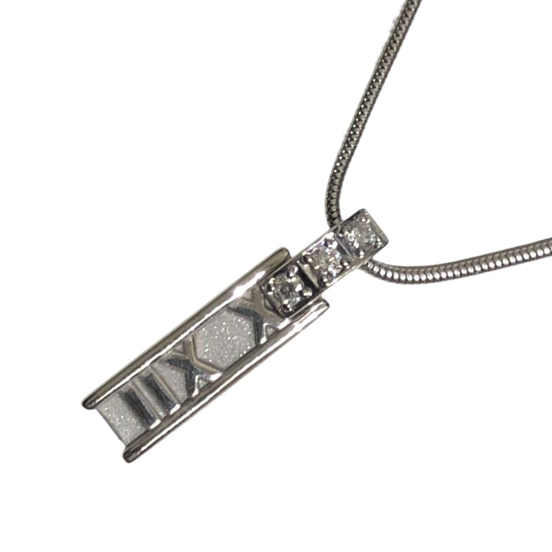 ティファニー TIFFANY＆CO アトラスネックレス ホワイトゴールド 750WG