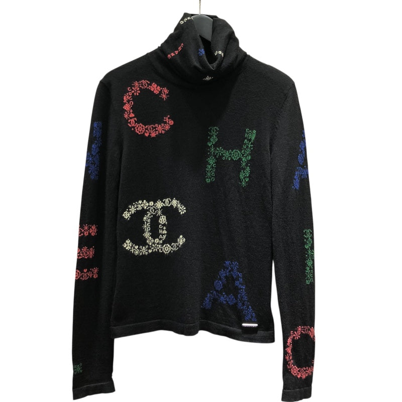 シャネル CHANEL ココマークアイコンタートルネックニットセーター